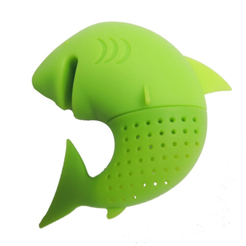 Shark Tea Infuser Silicone Material Assorted Colors Easy to Clean