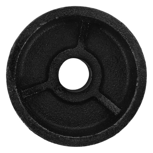 Roue Avant Noire Métal Cric Double Levage Compact Facile