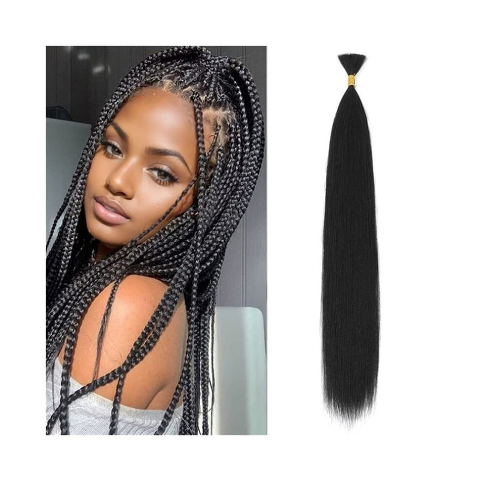 Unisex Bulk Straight Hair For Braiding 50G/Pack Brazilian No Weft Remy Human Hair Extensions