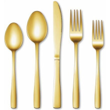 Gold Stainless Steel Flatware Set 20-Pc for 4