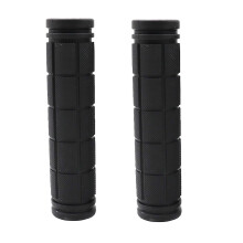 2 Pcs Bicycle Handlebar Grips, Soft Rubber Grips for BMX MTB Mountain Bikes, Anti- and Vibration Damping, Easy To Install Black
