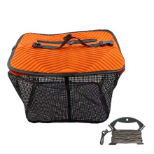 Fishing Basket for Caught Fish Foldable Fishing Net Minnow Bucket Portable
