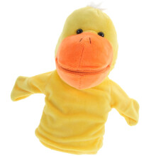 Adorned Duck Shaped Hand Puppet for Kids Soft Toy 1Pcs