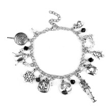 Brățară Sally Skellington din aliaj de zinc, reglabilă, unisex