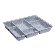 Felt Drawer Organizer Tray Storage Bin Divider Multiple Compartments for Vanity Tabletop Kitchen