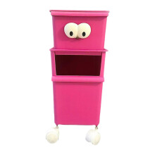 Toy Storage Organizer Stuffed Animal Storage with Wheels Space Saving Home Decor