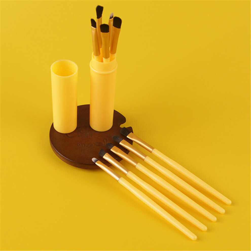 Professional Makeup Eye Eyeshadow Brush Brushes Cosmetic Set+Round Tube 5Pcs