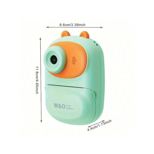 Cameră digitală cu imprimare instantanee, obiectiv dublu 1080P, 32 GB 1
