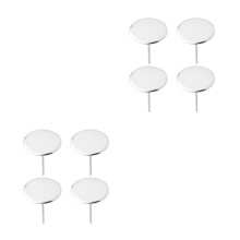 8Pièces Clous En Acier Inoxydable Pour Décoration Gâteau Argent