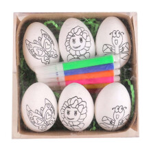 Easter Diy Hand Painted Eggs 2024 Cartoon Bunny Eggs Children'S Handmade Gifts 1Ml One Size Easter Decorations