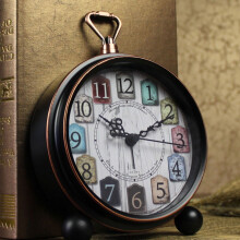 Retro Alarm Clock Metal Bronze 1Pack for Home Decoration