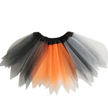 AWZXDE Toddler Girls Colorful Summer Skirt Tutu Tulle Layered Full Skirt For Spring Party Performance And Ballet Dance Orange