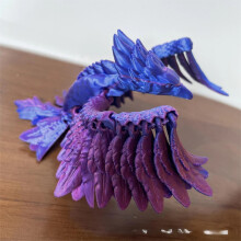 1PC(BLUE PURPLE,RED GREEN BLUE) 17CM 3D immortal bird phoenix movable joint animal simulation ornament gift creative model