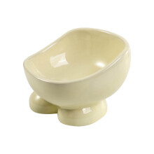 Ceramic Elevated Cat Bowls – 15 Tilted, Anti-Vomiting, Spine & Whisker Fatigue Protection for Cats & Small Dogs