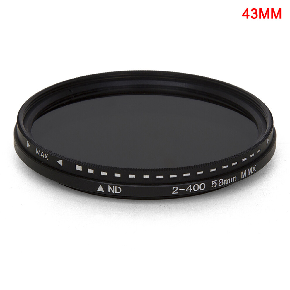 (43Mm) Lens Nd Filter Kit Adjustable Nd2 To Nd400 Neutral Density For Camera Lens Light 6253032013058