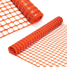 Safety Fence, 4 x 100 FT Orange Plastic Mesh Fence Roll Barrier Netting for Construction and Event Fencing
