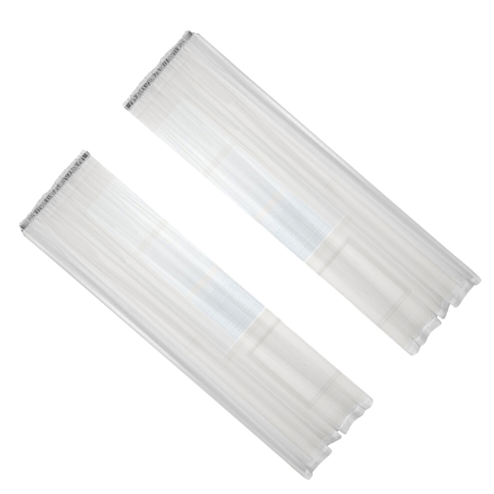 6Pcs Sheer Curtains Voile Gauze Window Drapes For Nursery White