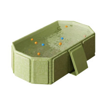 Large Foldable Bathtub, Portable Shower Tray, Family Bath Tub for Adults & Kids, Space-Saving Easy Storage & Setup Green
