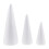 3Pcs Cone Shape DIY Christmas Tree Polystyrene Foam for Kids Craft 15/20/25cm 1
