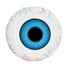 Linterna de papel con forma de ojo, adorno colgante reutilizable con diseño espeluznante para Halloween y fiestas en casa.