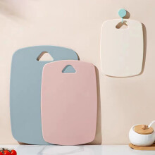 (Three-piece set (pink)) 3PCS Plastic Utility Cutting Board Food Safe PP Material Thick Chopping Board for Home Kitchen and Restaurant