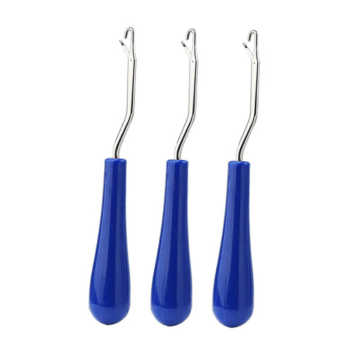 Knitting Tool for Rug Making Crochet Hook Sewing Knitting Handle Bent Latch Hook