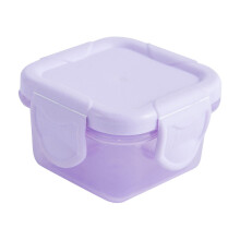 Mini Plastic Food Storage Containers with Lids, Airtight Square Bento Boxes for Meal Prep, Kitchen Organization, Leak-Proof Snack Containers