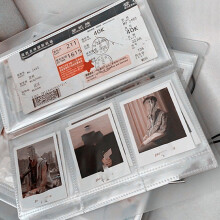 Movie Tickets Storage Album Transparent PP Material 1 Pack
