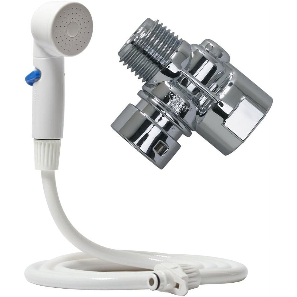 Shower Hose With On/Off Sprayer White 6-Foot 939152605521