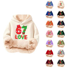 Sweat à capuche enfant multicolore imprimé glace