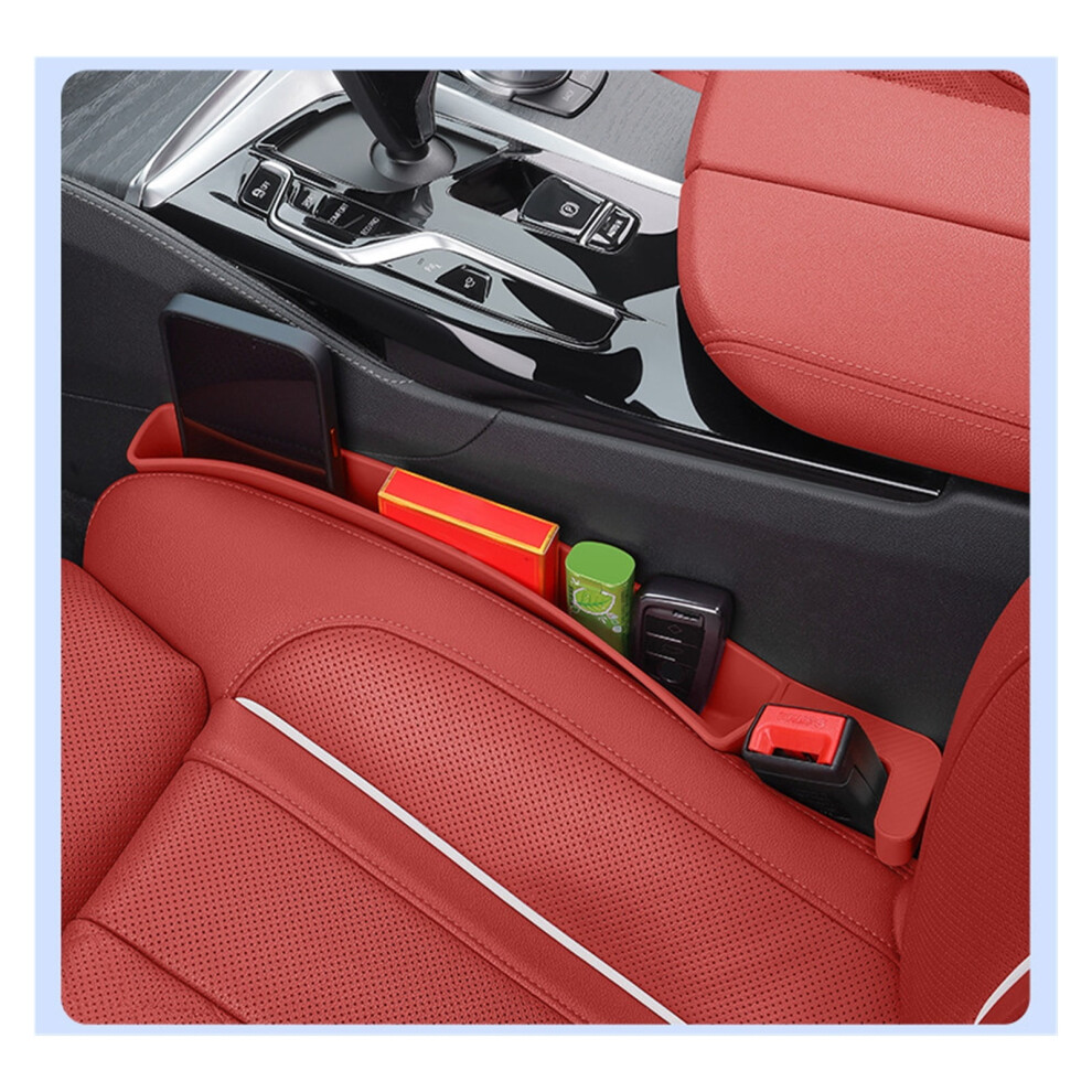 2 Pcs Car Seat Gap Filler Organizer, Universal Storage For Console-Seat Gap, Compatible With Most Cars Black 9551475081199