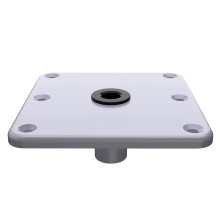 Base de assento de barco de fácil instalação, conjunto de base de assento de barco em alumínio, ferramenta multifuncional de reparo para suporte