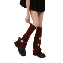 Piger Lolitas Benvarmere Stjernestrikkede Flared Benærmer Goth Baggy Manchet Ankel Bunke Sokker JK Uniform Fodbetræk