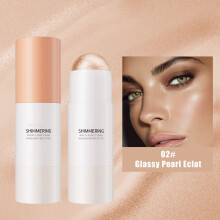Contour Stick, Highlighter Balm Stick, Long Lasting Highly Pigmented Sweat Proof Face Makeup, Easy to Use, Glides on Effortlessly