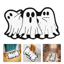 2025 Halloween-spøgelser, Halloween-spøgelsesdørmåtte 50*70 cm, sød spøgelsesdekoration til Halloween-dekorationer, veranda og uhyggelig