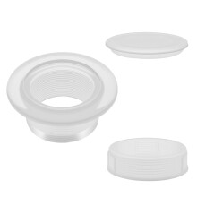 Plastic Parasol Hole Ring Plug and Cap Set, Safety Protection Patio Table Umbrella Insert Reinforced Parasol Table Insert for Yard