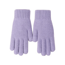 Unisex pletené zimní rukavice fialové