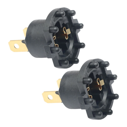 2x Front Headlight Connector Socket Headlight Socket Bulb Socket for Honda