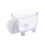 Stylish White Clear Storage Case with Lid Premium Plastic for Home Use 1