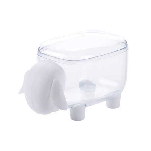 Stylish White Clear Storage Case with Lid Premium Plastic for Home Use