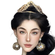 Tiara Coroa de Princesa com Strass em Liga Metálica (1 peça)