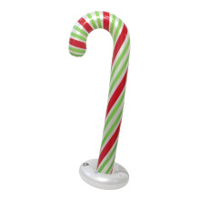Décoration de Noël gonflable en forme de canne à sucre - Accessoire de fête polyvalent - Canne à sucre gonflable pour pelouse - Style Nouvel An B