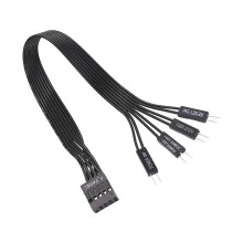 F-PANEL naar 2-pins converterkabel voor reset en aan/uit-knop van pc-kast