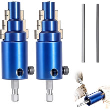 2026 Broken Pipe Extractor Tool for 1/2", 3/4", 1" Pipes – Internal Wrench, Rust/Damage Removal, 40CrV Steel Hex Shank (2PCS Blue)