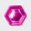 10ct Hot Pink Metallic Hex Shaped Snack Plates - Spritz 1