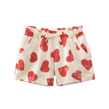 AWZXDE Toddler Girls Jogger Shorts For Girls Cute Print Casual Summer Shorts With Pockets Comfortable Elastic Waist Beige,3-4 Years