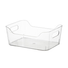 Large Deep Plastic Storage Boxes – Stackable, Secure-Lid Organizers for Bathroom, Makeup & Closet – Compatible with Home Organization