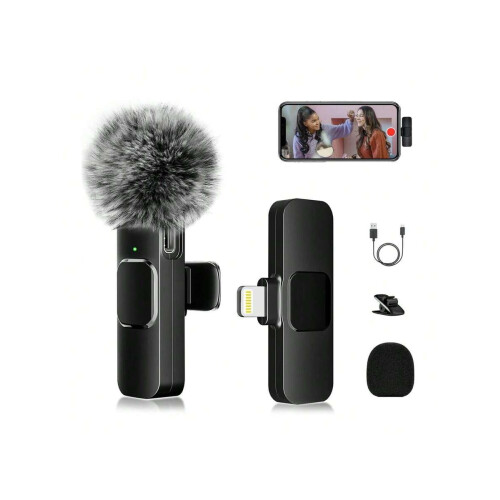 Wireless Lavalier Mic for Lightning Devices 1-pack