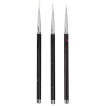 3‑Pack Precision Nail Art Liner Brushes – 7mm, 9mm & 11mm – Ergonomic, Durable Alloy & Nylon Hair – Ideal for UV Gel, Acrylic & Salon Use