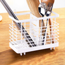 Metal Cutlery Holder, Wall-Mounted Drying Rack – Rust-Proof, Space-Saving, Compatible with Spoons & Chopsticks, for Kitchen, Office, Party, Camping